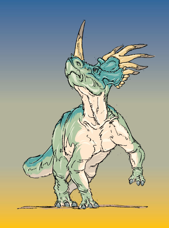 Styracosaurus illustration