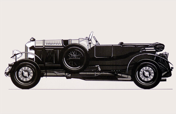 1930 Bentley Illustration