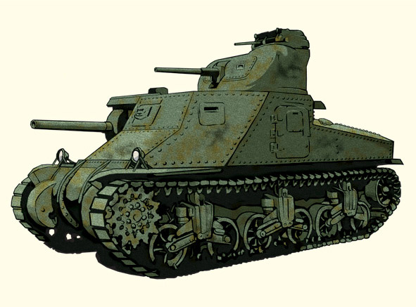 M3 Tank Illustration